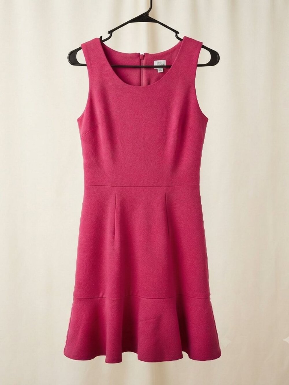 Pink Ruffle Hem Sleeveless Dress Size 2